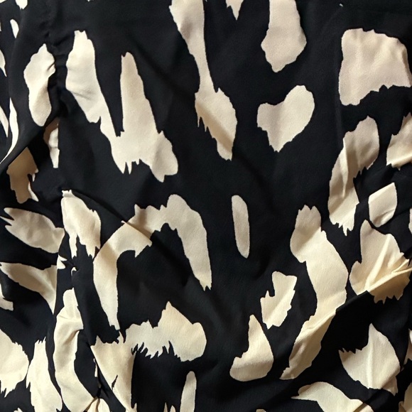 🆕Yozy Long Sleeve Stand Collar Mock Neck Flounce Sleeve Ruched Ruffle Dress L🆕 - Picture 12 of 16